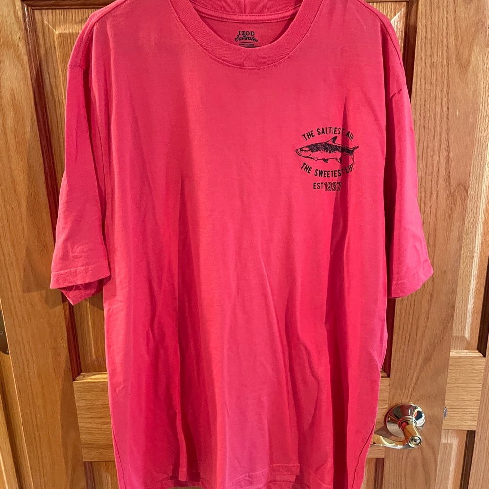 Izod Men's Bright Red Short Sleeve Tee